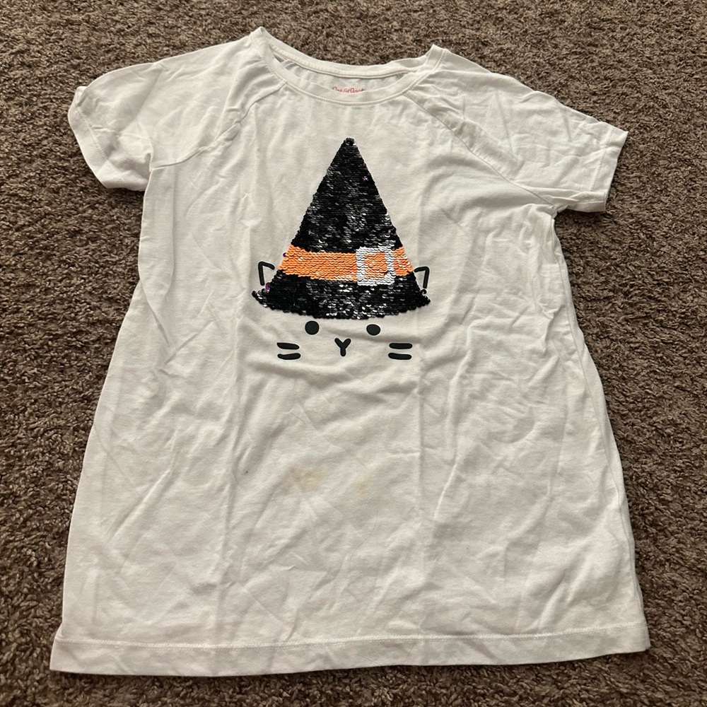 Halloween Sequence Cat Shirt